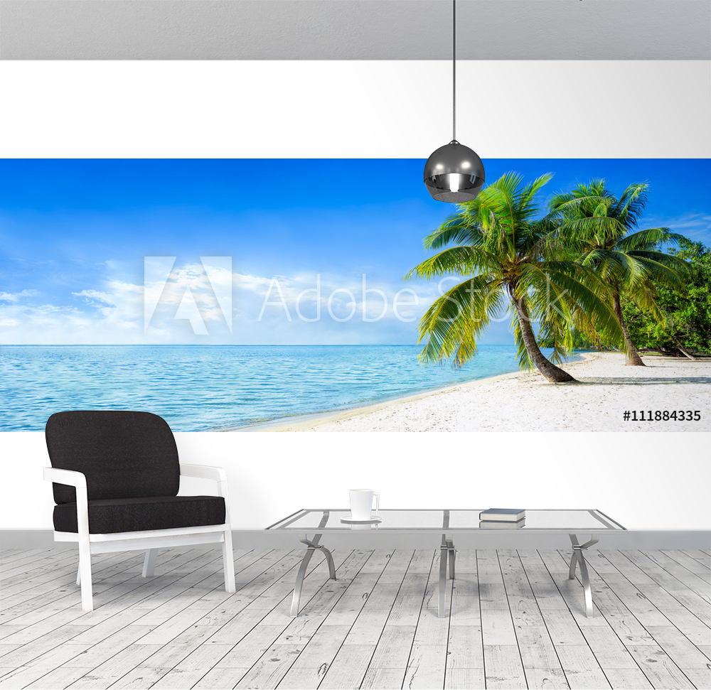 Strandurlaub Panorama im Sommer from Wallmural Wallpassion